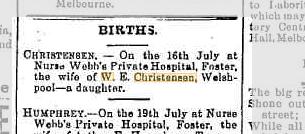 Christensen birth
