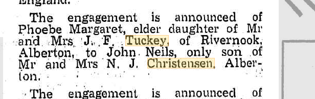 Tuckey Christensen engagement